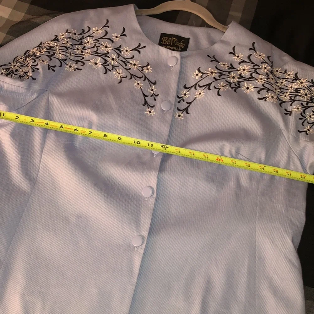 Bob Mackie Wearable‎ Art Jacket Floral Embroidered Women’s XL